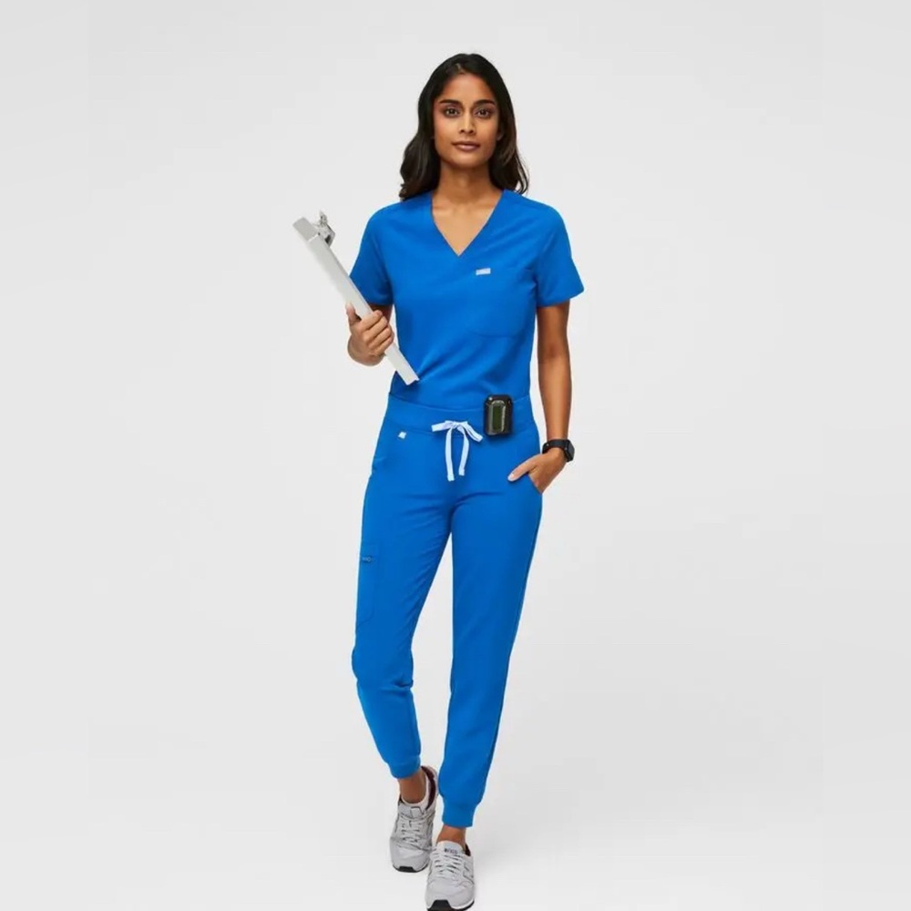 Figs Zamora Jogger Scrub Pants: Royal Blue